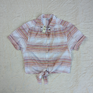 Express║Oversized Striped Button-Up Shirt║Size XS
